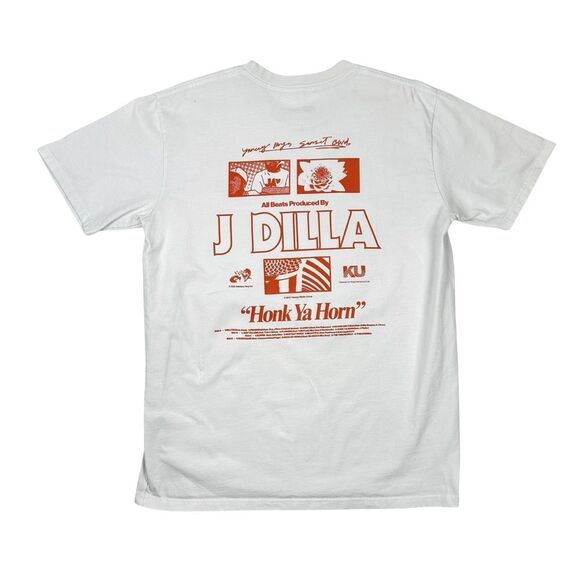 Delicious Vinyl x KU Yancey Boys Sunset Blvd T-Shirt Large J Dilla illa J - Picture 1 of 9
